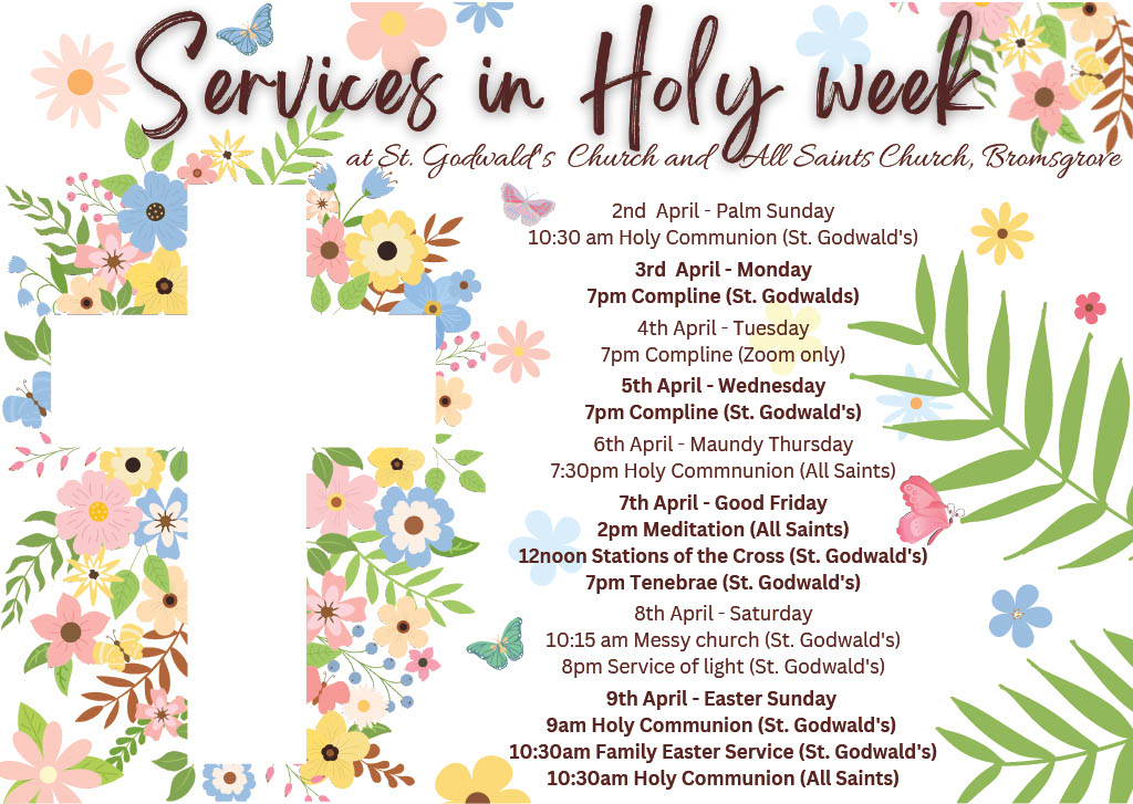Postcard Holy Week Services (2
