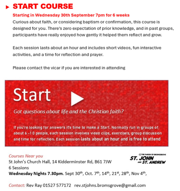 Start course